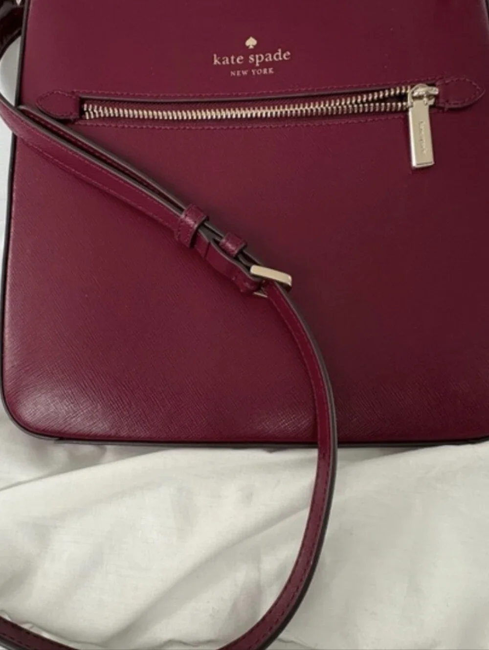 Kate Sade New York Berry Leather Crossbody Bag